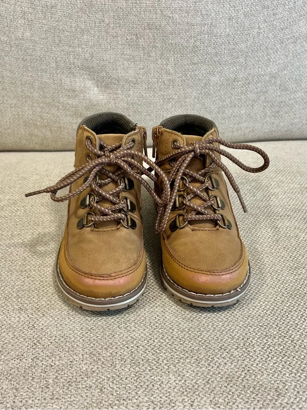 The Children’s Place Size 9 Toddler Hiking Boots Tan Brown GUC